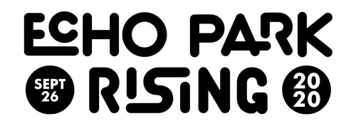 Echo Park Rising logo - black lettering on white background